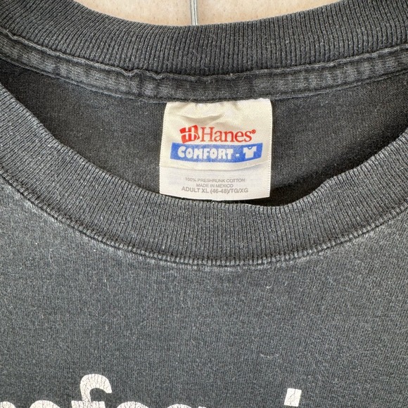 Vtg Professional Beaver Hunter Black T Shirt Adult XL Hanes Comfort Cotton - Picture 3 of 5